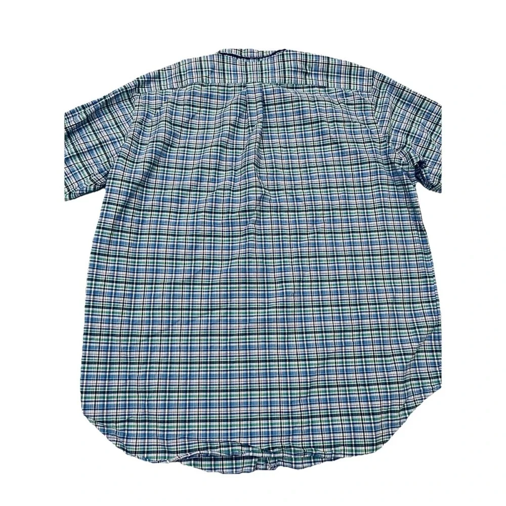 Polo Ralph Lauren Plaid Button Down Shirt Mens 3XLT Flesh Pony Preppy Big & Tall